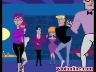 Gay Cartoon lads Having A Gangbang Party